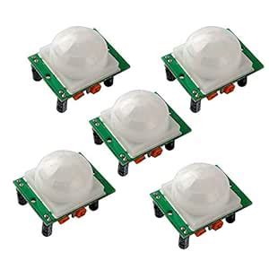 5PCS HC-SR501 Adjust Ir Pyroelectric Infrared PIR Humen Motion Sensor ...