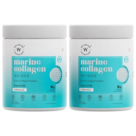 Wellbeing Nutrition Pure Korean Marine Collagen Supplements for Women ...
