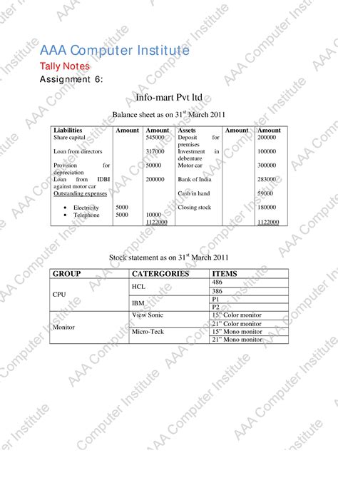 Image result for Tally Practise File