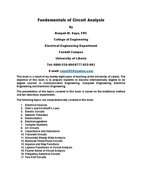 Image result for Introduction to Circuit Analysis PDF