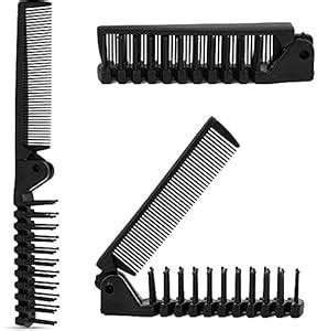 Buy Mezco Mini Folding Anti-static 2 in 1 Pocket Comb Massage Plastic ...