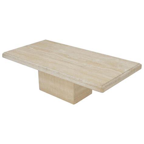 Large Travertine Rectangle Coffee Table at 1stDibs | travertine coffee ...