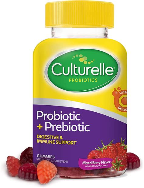 Culturelle Daily Probiotic Gummies for Women & Men, Berry Flavor, 52 Count, Naturally-Sourced ...
