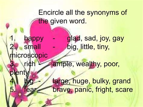 Decoding meaning using synonyms and antonyms | PPTX