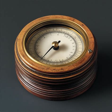 Barometer with a dial display for measuring atmospheric pressure ...