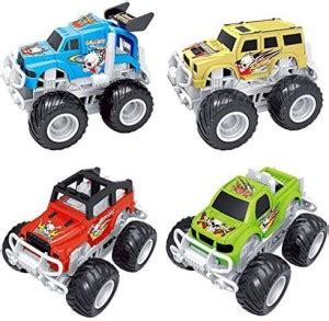 Liberty Imports Big Wheel 4x4 Friction Vehicles for Monster Trucks ...