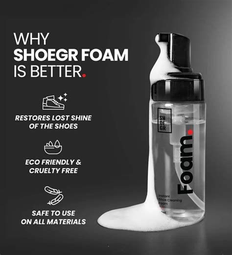 SHOEGR Foam Pack of 2 - Sneaker & Shoe Cleaning Foam