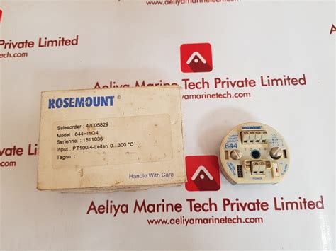 Rosemount 644 temperature transmitter 644hi1q4 – Aeliya Marine Tech