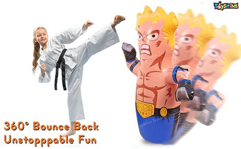 Buy Toyshine Inflatable Hit Me Bop Bag Boxing Wrestling Toy for Kids ...