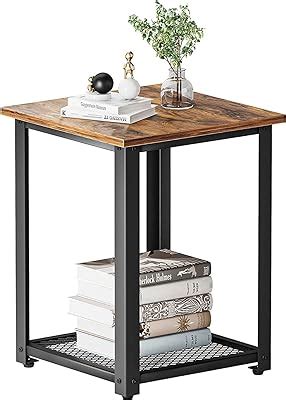 VASAGLE Side Table, Small End Table, Tall Nightstand For Living Room ...
