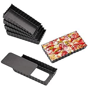 Gutsdoor Mini Tart Pan Square with Removable Bottom Nonstick Quiche Pan ...