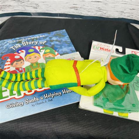 Buy Elf Shelf Mates Cobbler Elf Christmas Book and Shirt and Sleeping ...