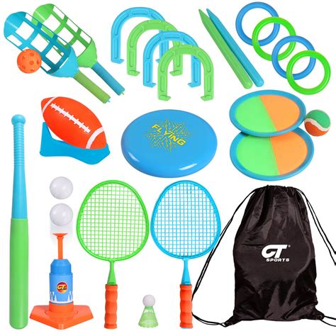 Amazon.com: CT SPORTS Outdoor Toys for Kids-8 in 1 Fun Outdoor Kids ...