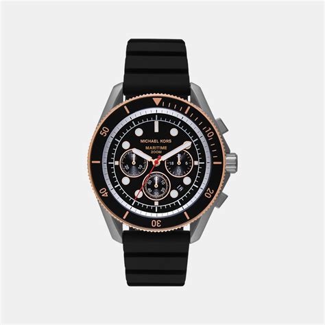 Michael Kors Maritime Men Black Chronograph Watch MK9206 – Just In Time