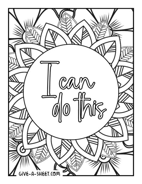 Positive Quotes Coloring Pages 的图像结果