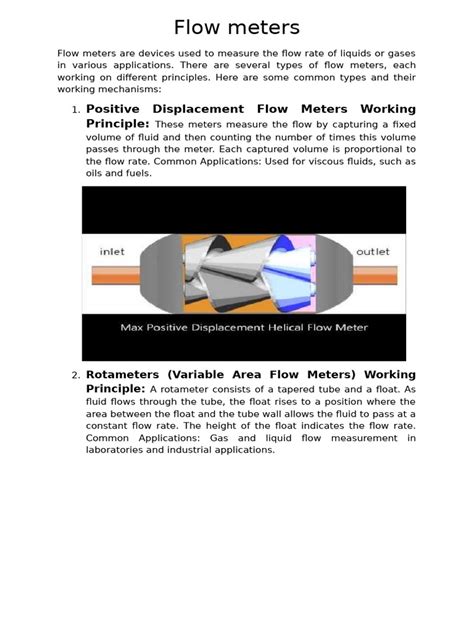 Image result for Flow Meter Design