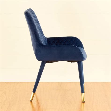 Buy Paris Set of 2 Velvet Dining Chairs - Blue from Home Centre at just ...