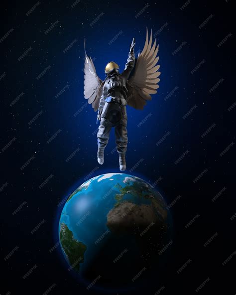 Human Flying With Wings