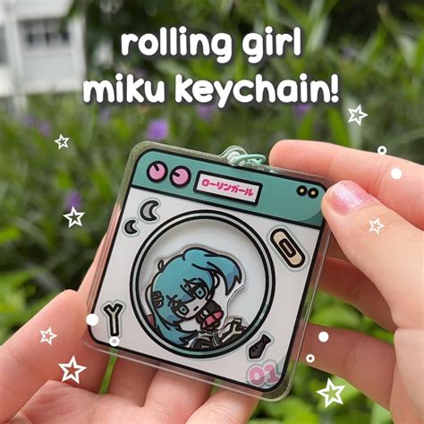Hatsune Miku Rolling Girl Shaker Vocaloid Keychain - Etsy | Hatsune ...