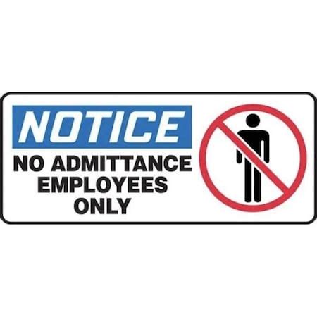 Accuform OSHA NOTICE SAFETY SIGN NO MADM815VA MADM815VA | Zoro