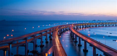 【图片】雄伟壮观的大连星海湾跨海大桥 风光照片 - 蜂鸟图片库