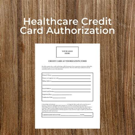 Healthcare Credit Card Authorization | Logo | PDF | Form Fillable ...