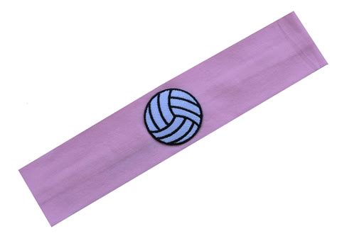 Funny Girl Designs Cotton Volleyball Patch Stretch Headband for Girls ...