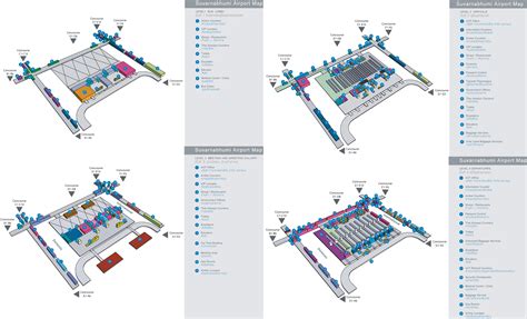 Bangkok Suvarnabhumi Airport map - Ontheworldmap.com