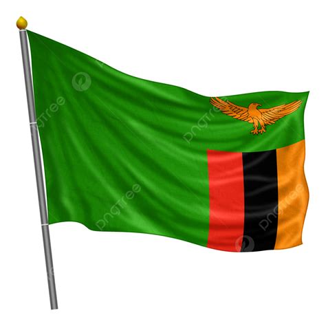 Zambia Flag Waving