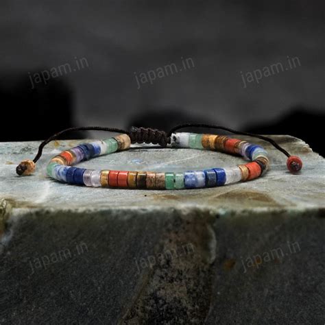 Minimal 7 Chakra Tie Up Bracelet – Japam