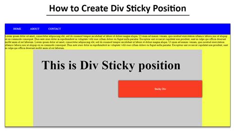 Image result for CSS Sticky Div