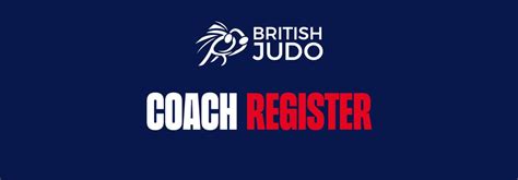 Introducing British Judo's New Coach Register - British Judo Association