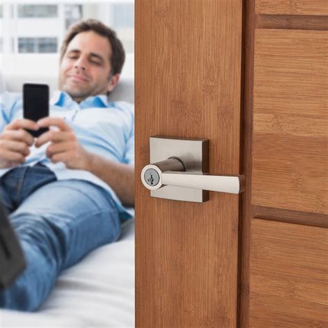 Baldwin Prestige Spyglass Satin Nickel Universal Exterior Keyed Entry ...