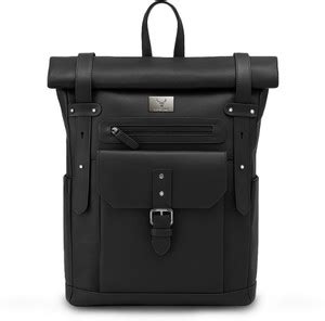 REDHORNS Urbane Pro Unisex Genuine Leather 25L Rucksake Backpack with ...