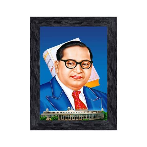 pnf Dr. B. R. Ambedkar Wood Photo Frames with Acrylic Sheet (Glass ...