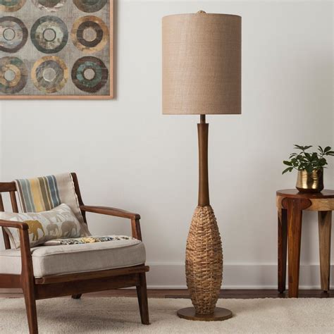 Seagrass Floor Lamp / Seagrass Print Pattern Giclee Glow Bronze Club ...