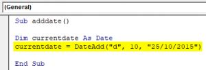 Excel DateAdd Function 的图像结果