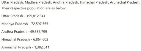 4. Arrange the given states of India according to distribution of ...