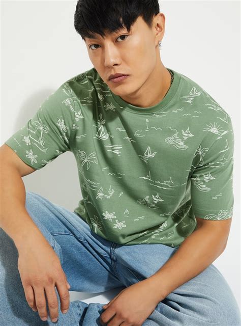 Buy URB_N Men Printed T-shirt Online at just Rs. 399.0 - 1000016035323 ...