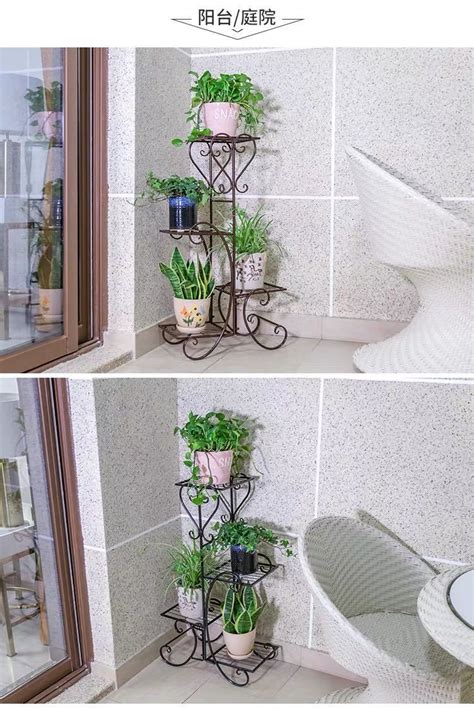 北欧花架铁艺创意高脚花架客厅多层室内花架绿萝植物花盆隔断阳台-阿里巴巴