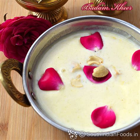 Badam kheer | Badam payasam-How to make-step by step photos