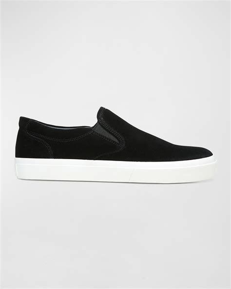Vince Men's Leather Slip-On Sneakers | Neiman Marcus