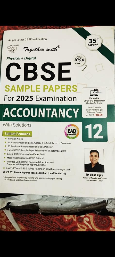 Together with CBSE EAD Sample Paper Class 12 Accountancy (Physical ...