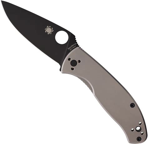Spyderco Tenacious C122TIBKP | Black 8Cr13MoV | Titanium | National ...