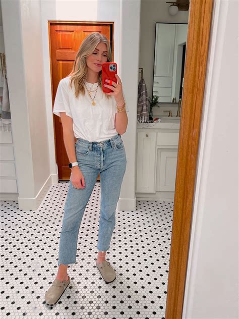 Women's Boston Suede Clogs curated on LTK | Clogs outfit, White tshirt ...