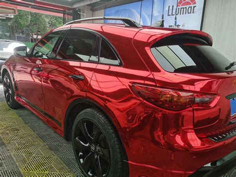 Gloss Chrome Candy Apple Red Wrap | Metallic Candy Apple Red Car Vinyl