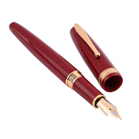 Shop Hongdian 1841 Red GT Fountain Pen | Resin Pens Online | Hongdian ...