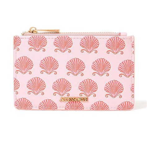 Buy Accessorize London Women's Faux Leather Pink Shell Printed ...