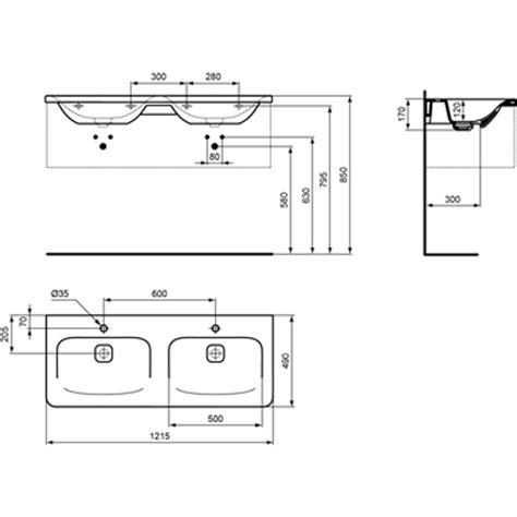 BIM objects - Free download! TONIC II VT DBSN 120X50 WHITE 2TH NOF IP ...