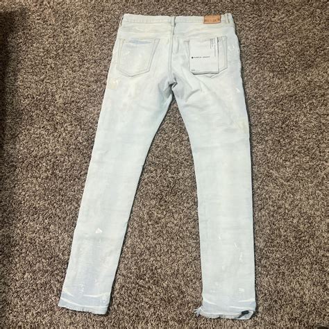 Rare white/light blue Purple Jeans (no front tag)... - Depop